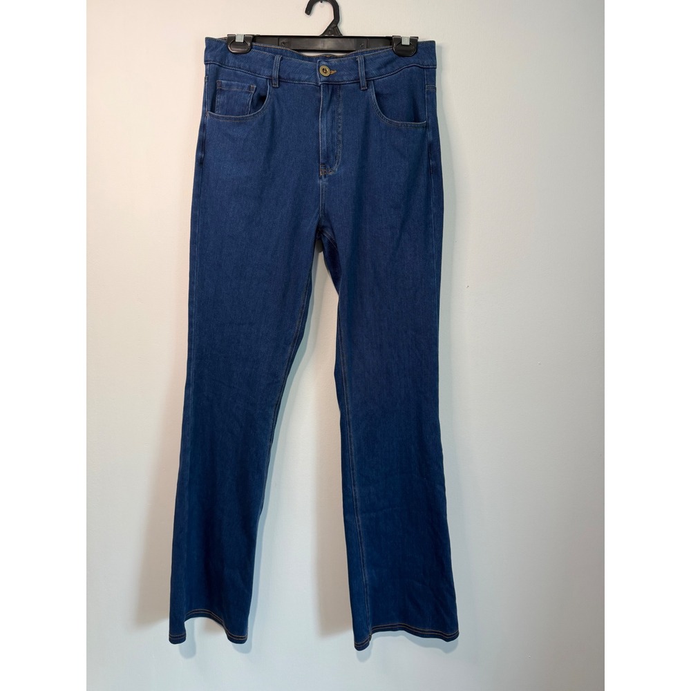 NWT Halara Flex Denim High Waisted Wide Leg Jeans Blue Size M